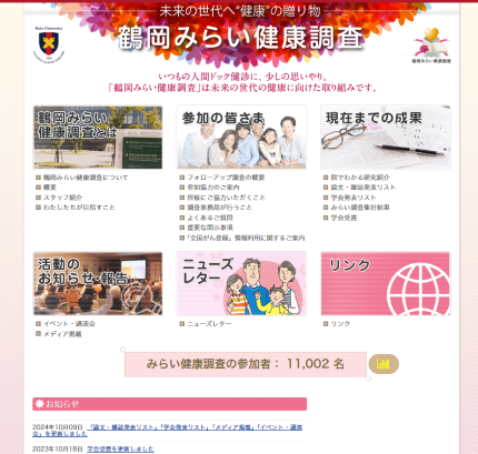 鶴岡みらい健康調査